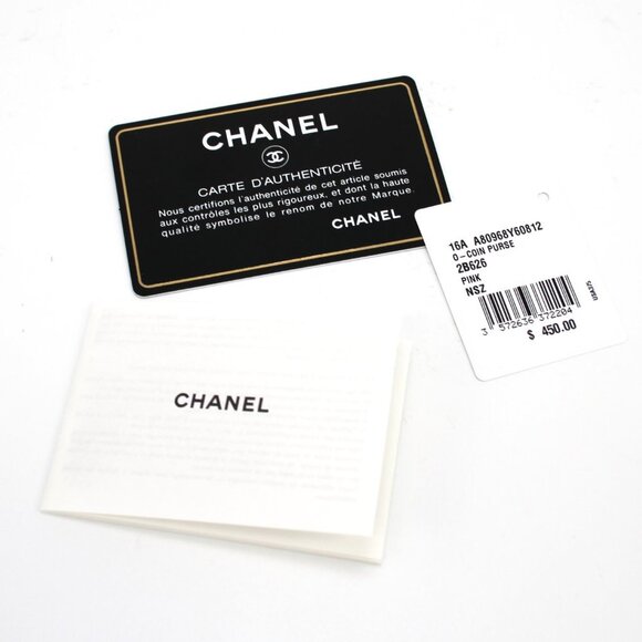 CHANEL Mademoiselle Caviar Quilted Leather Pink Card Holder Zip Around Wallet CC - Picture 10 of 10